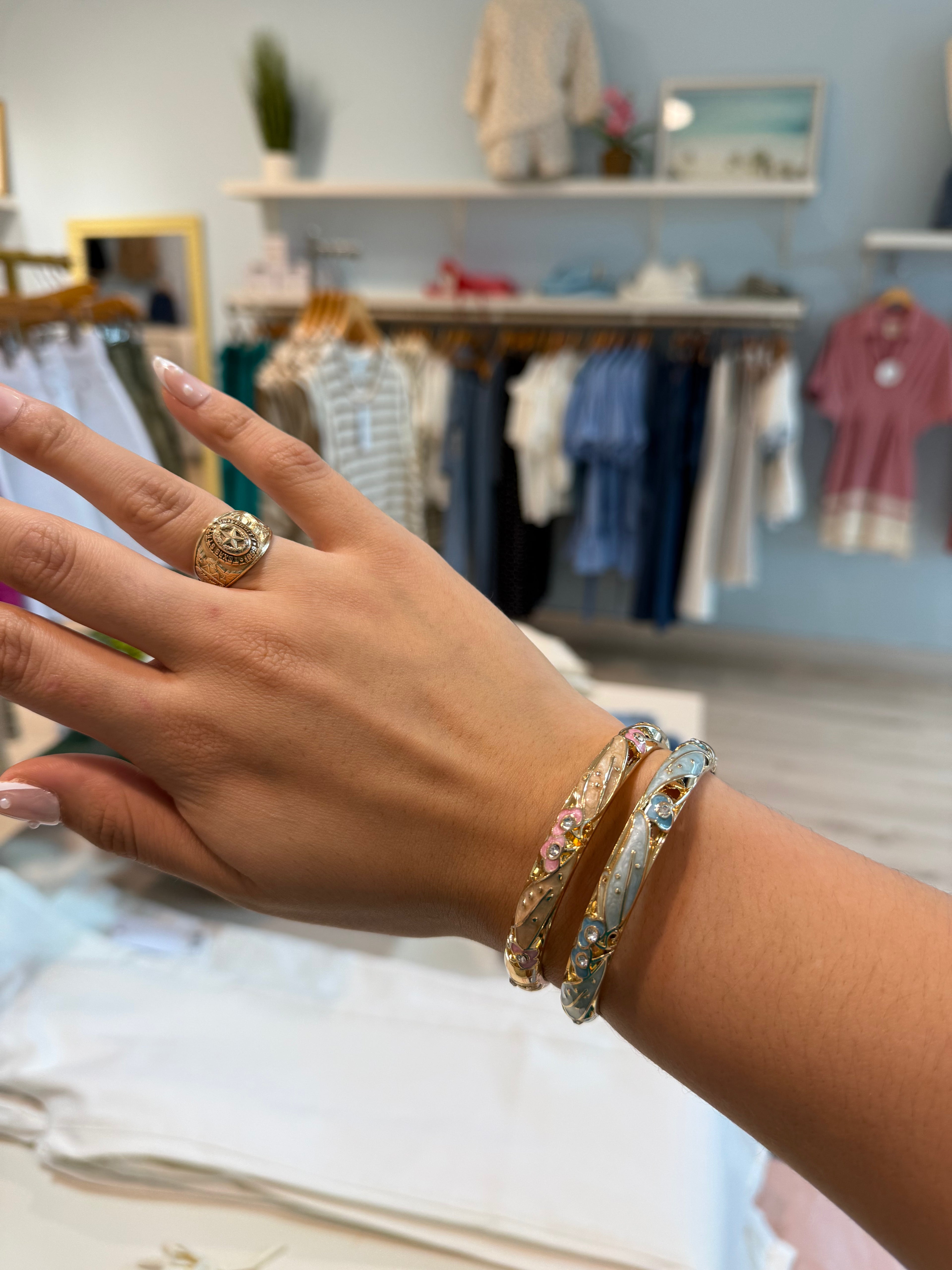 gold colored bangles