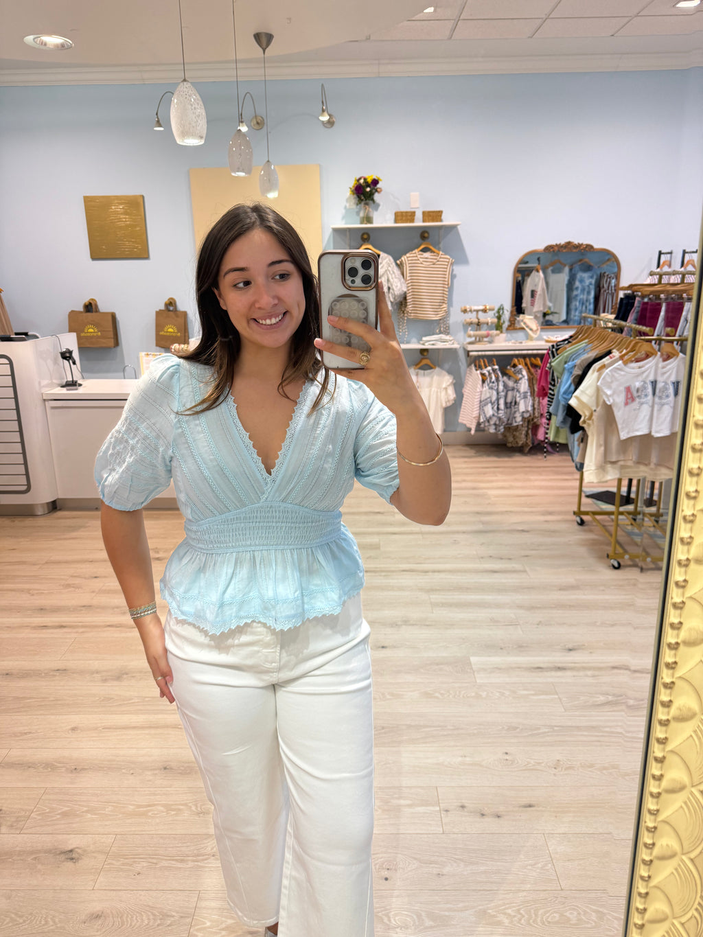100% cotton summer blouse