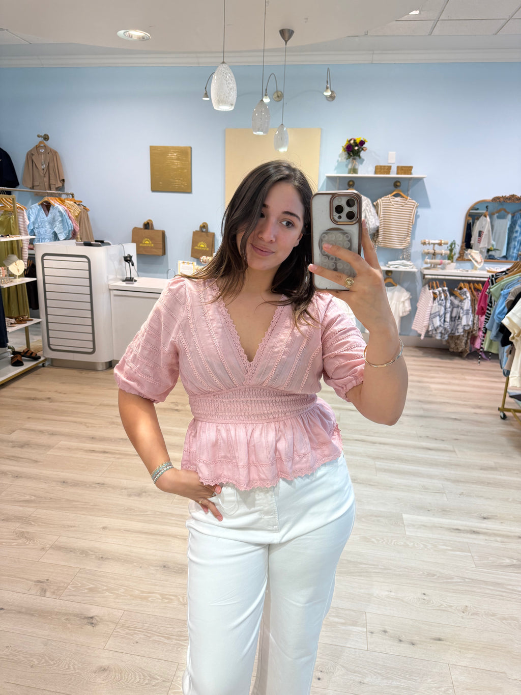 100% cotton summer blouse