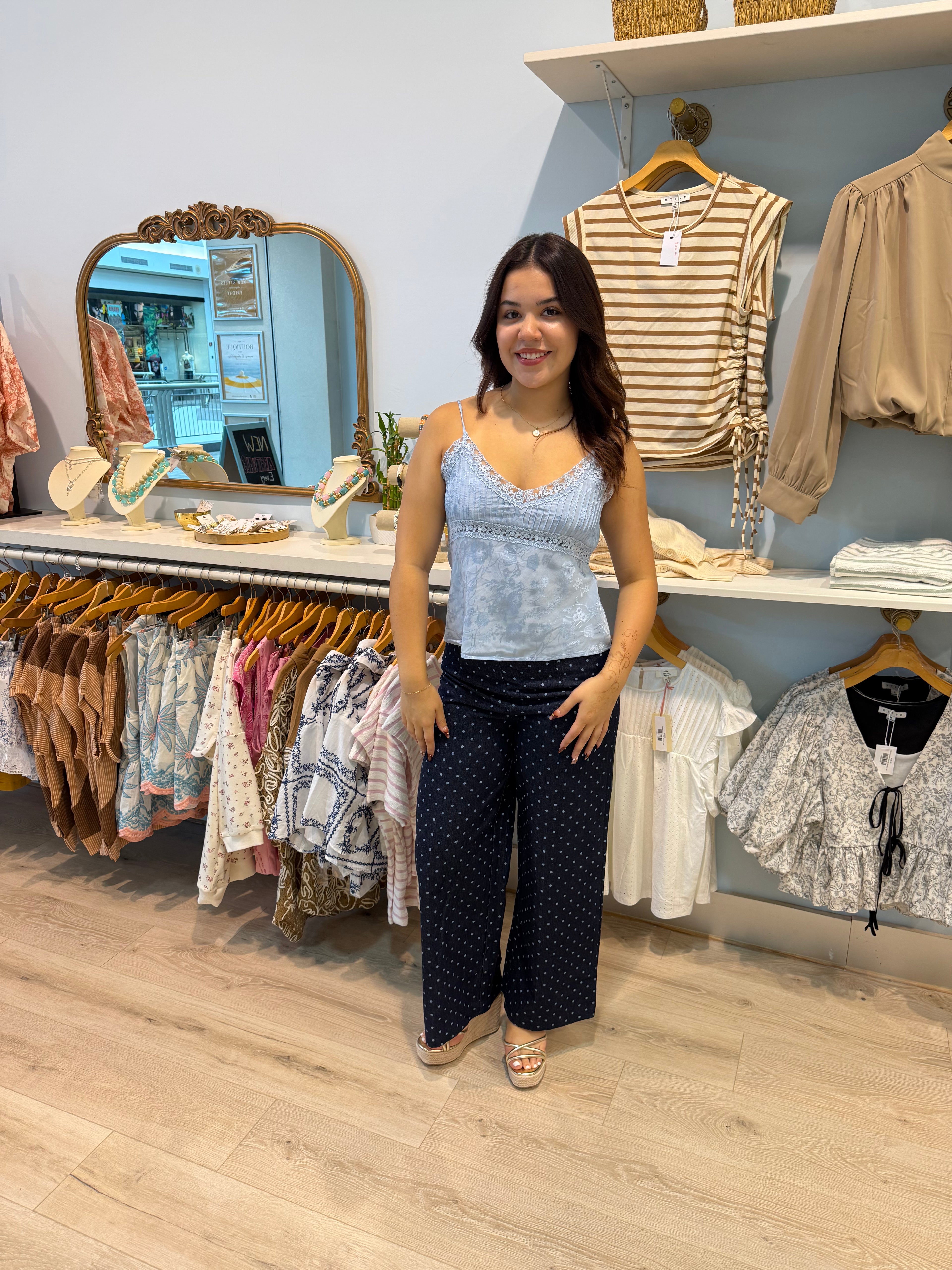 polka dot jeans