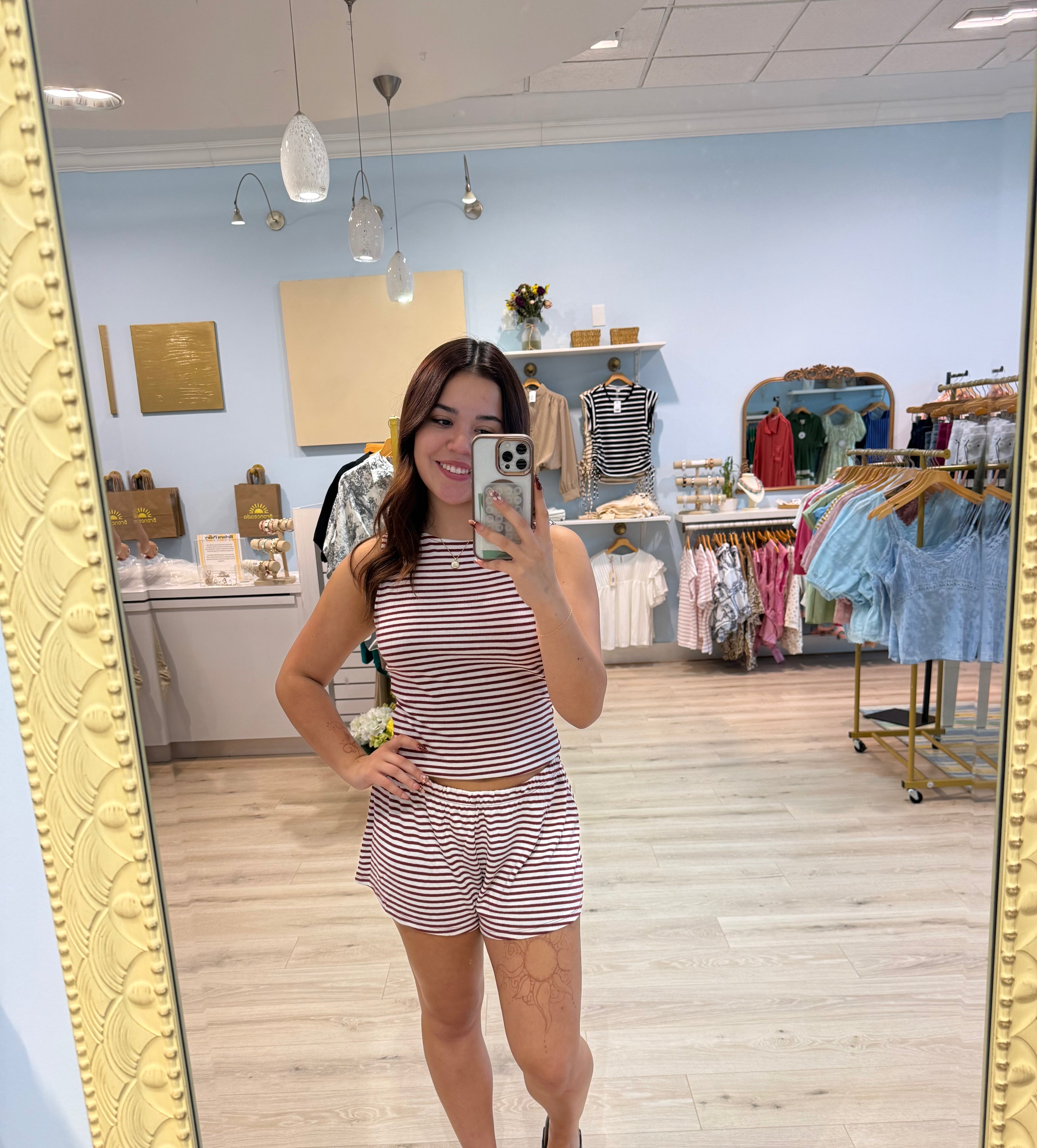 stripped short tank set
