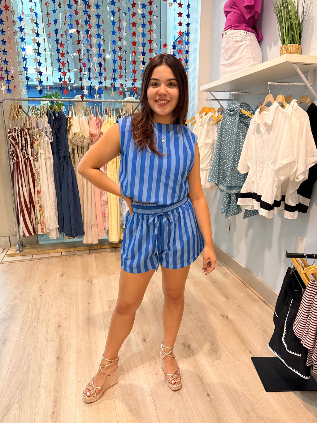 ocean blue top