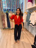 embroidered flowers pants