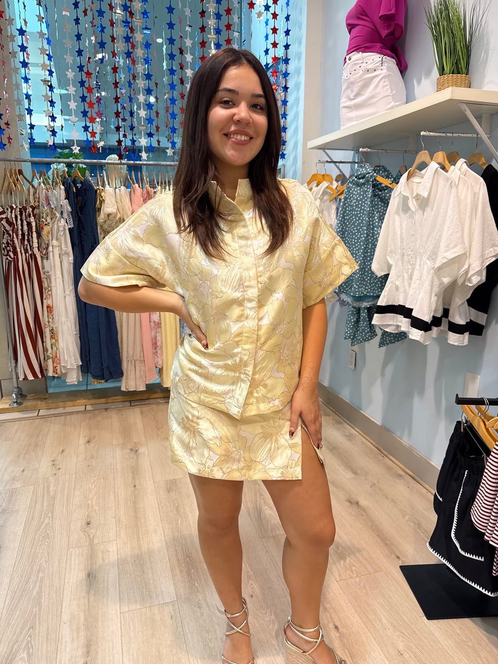 butter yellow skort