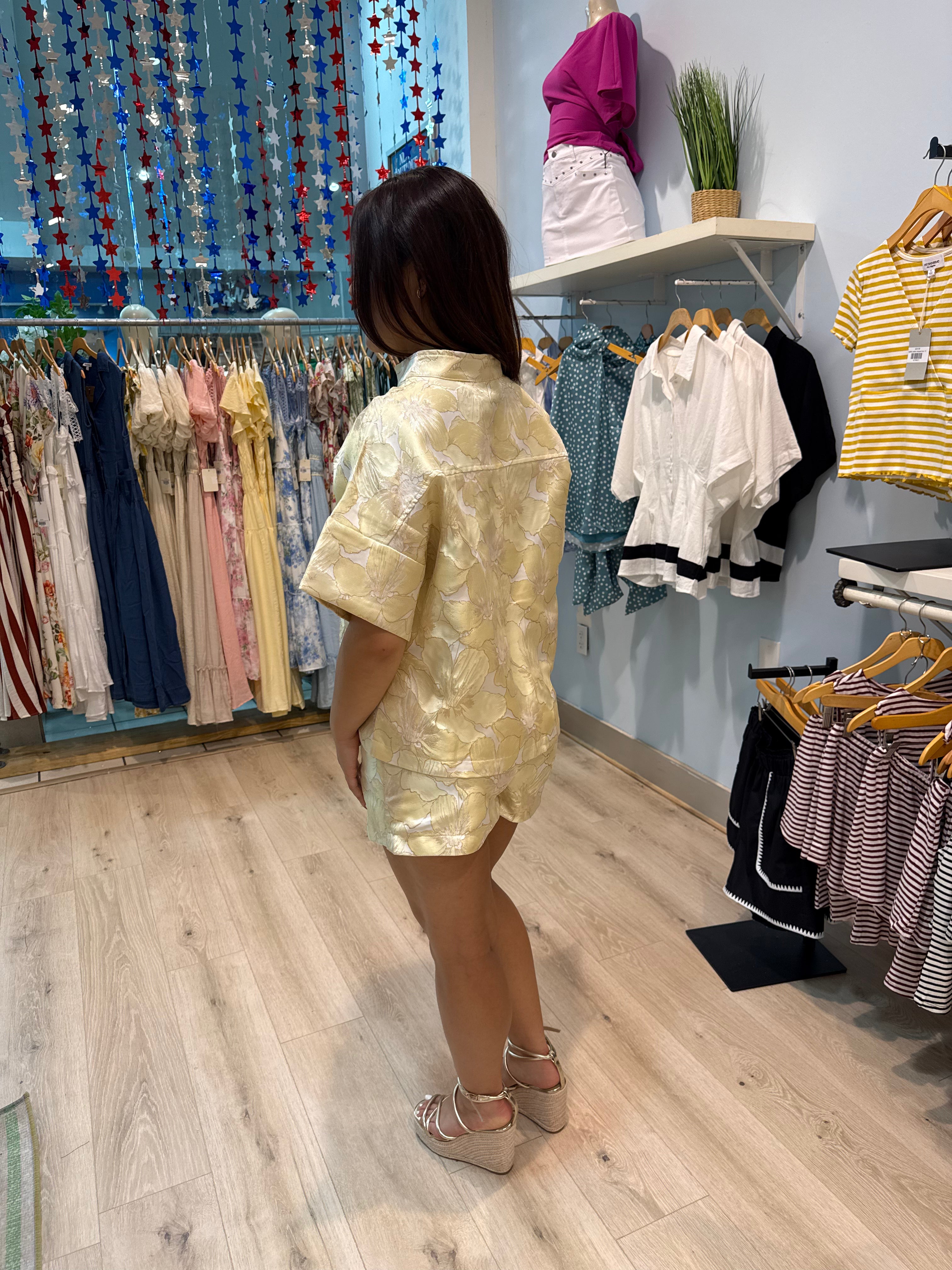 butter yellow skort