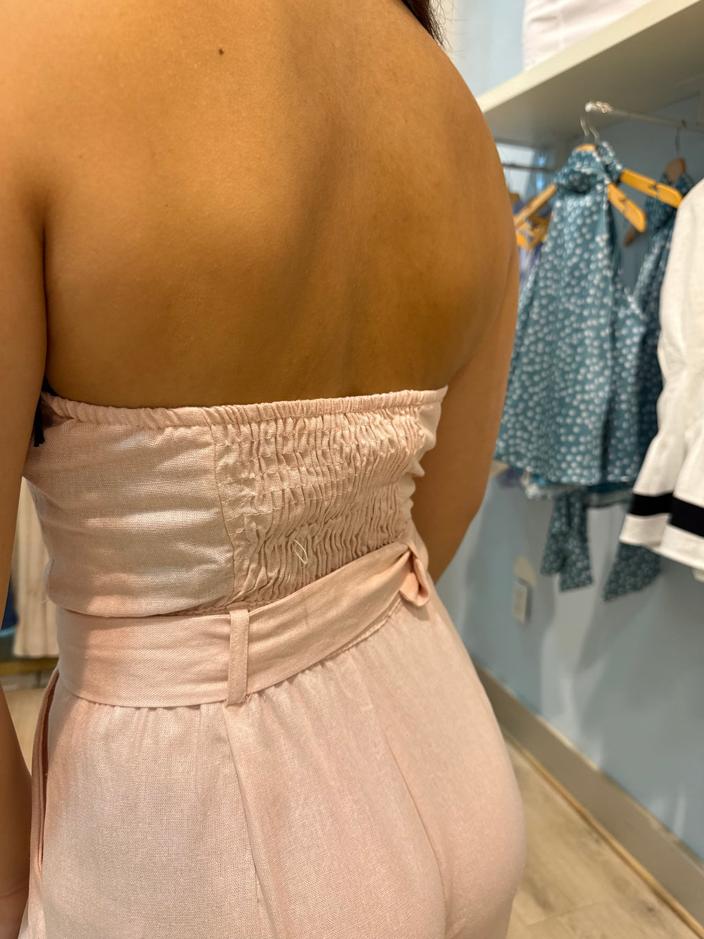 pink jumpsuit