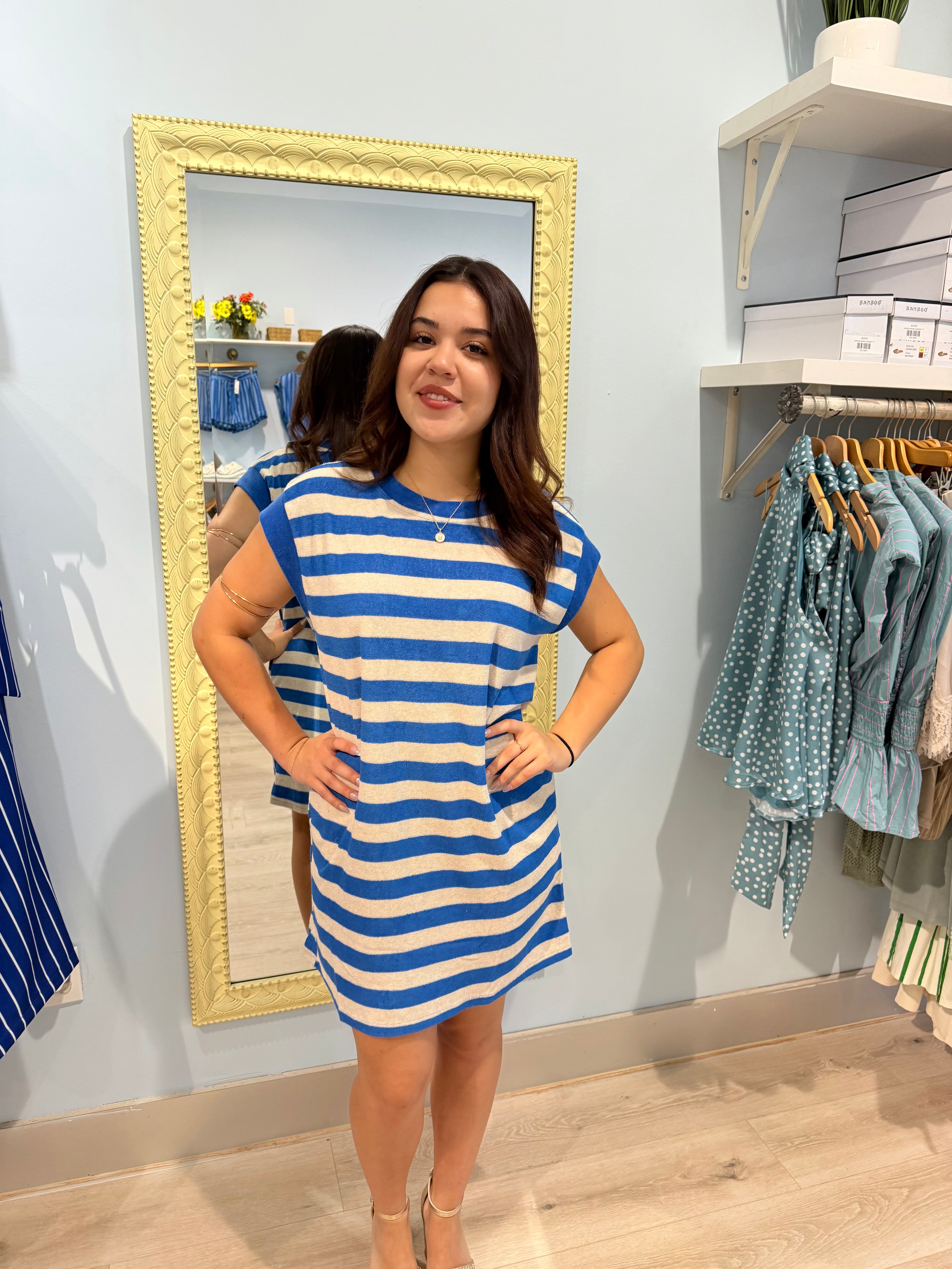 cobalt blue summer dress