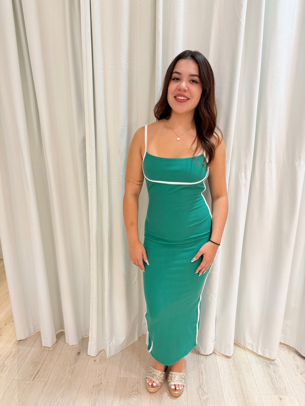 Two tone Maxi dress