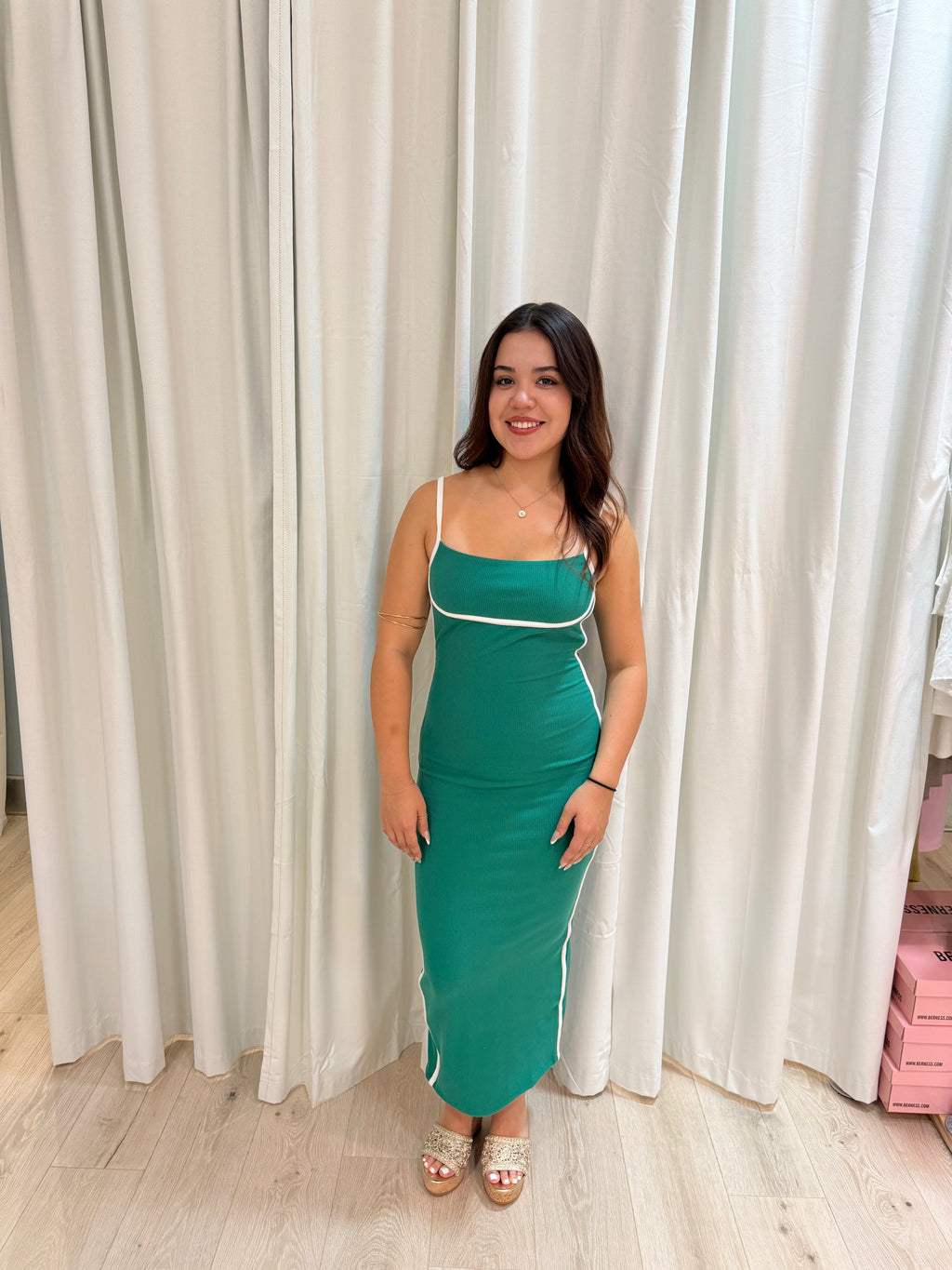 Two tone Maxi dress