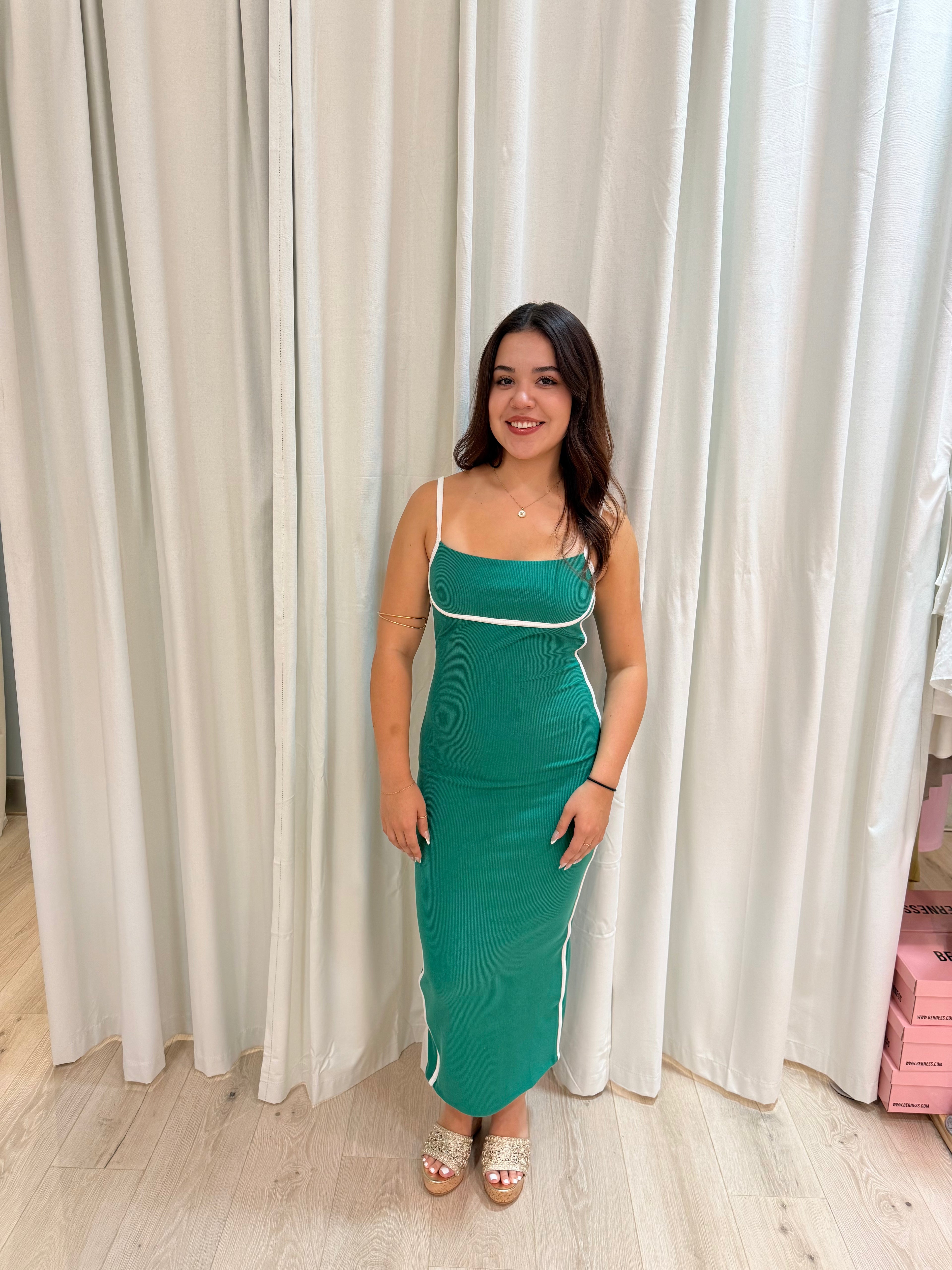 Two tone Maxi dress