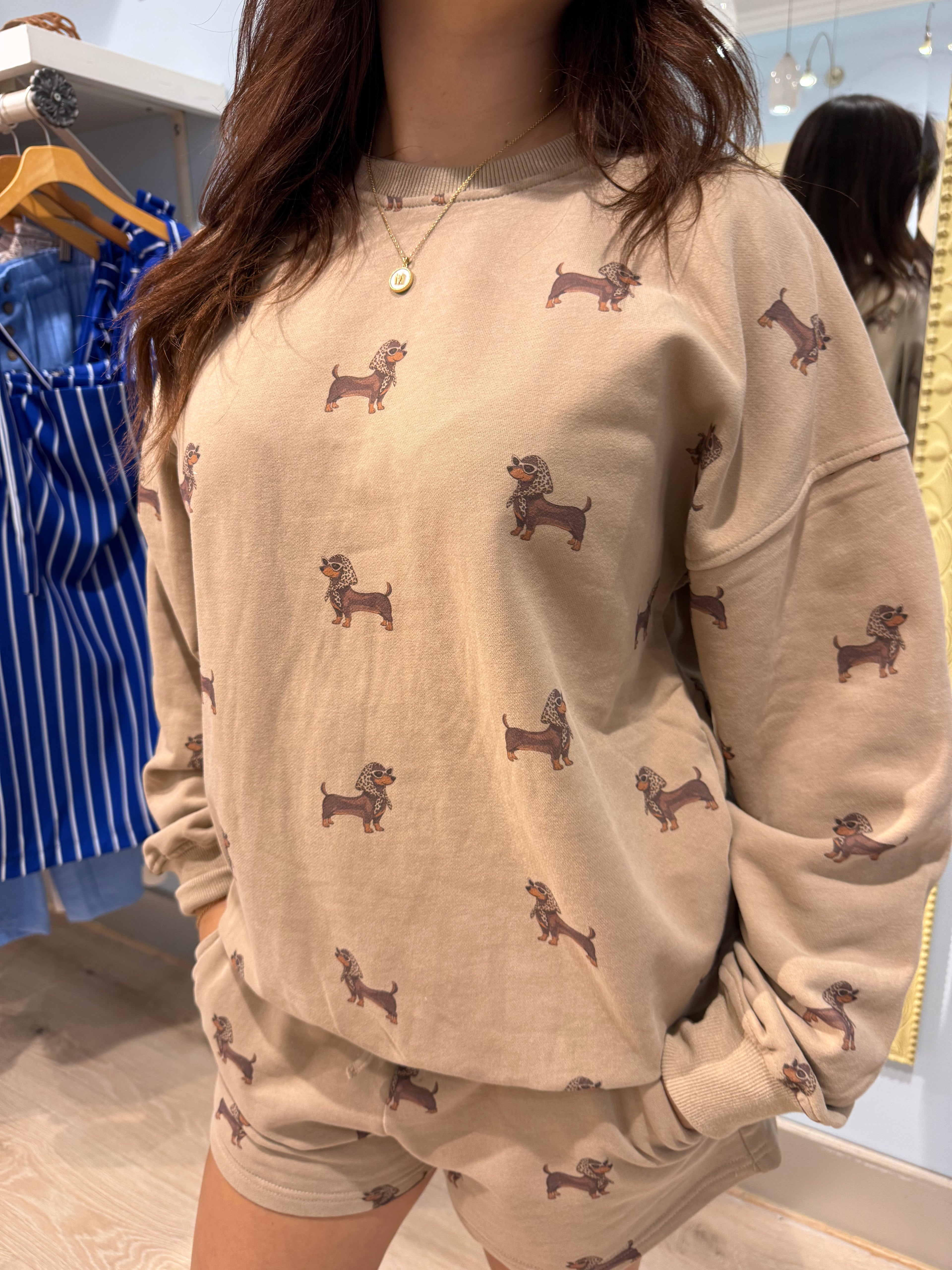 dachshund puppy crewneck