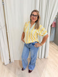yellow bloom blouse