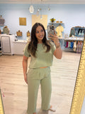 linen wide leg pants