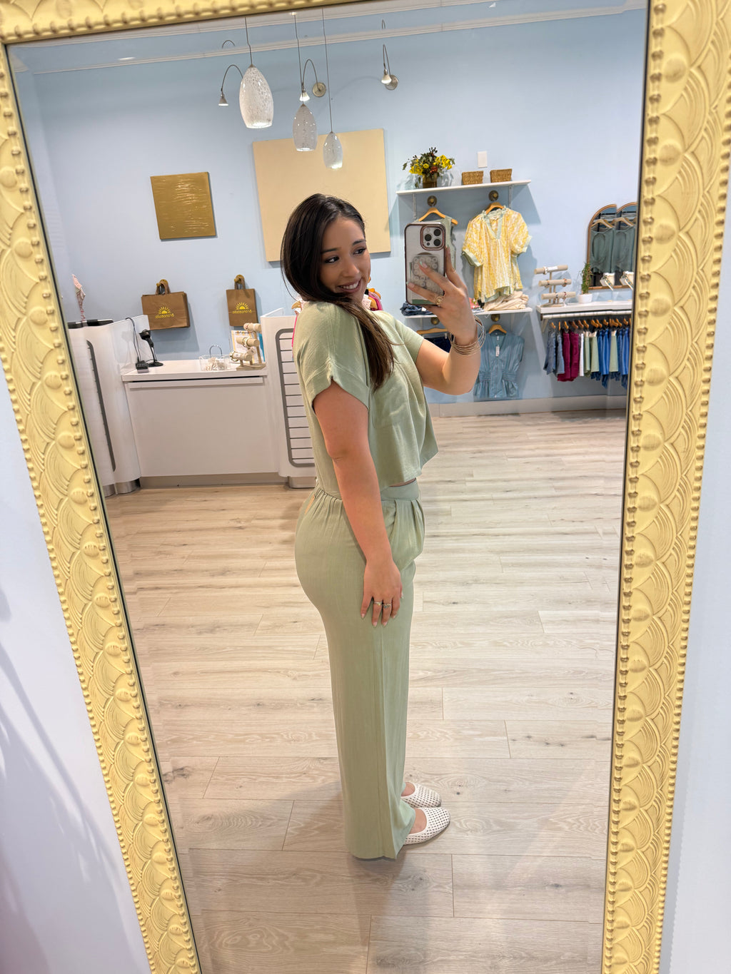 linen wide leg pants