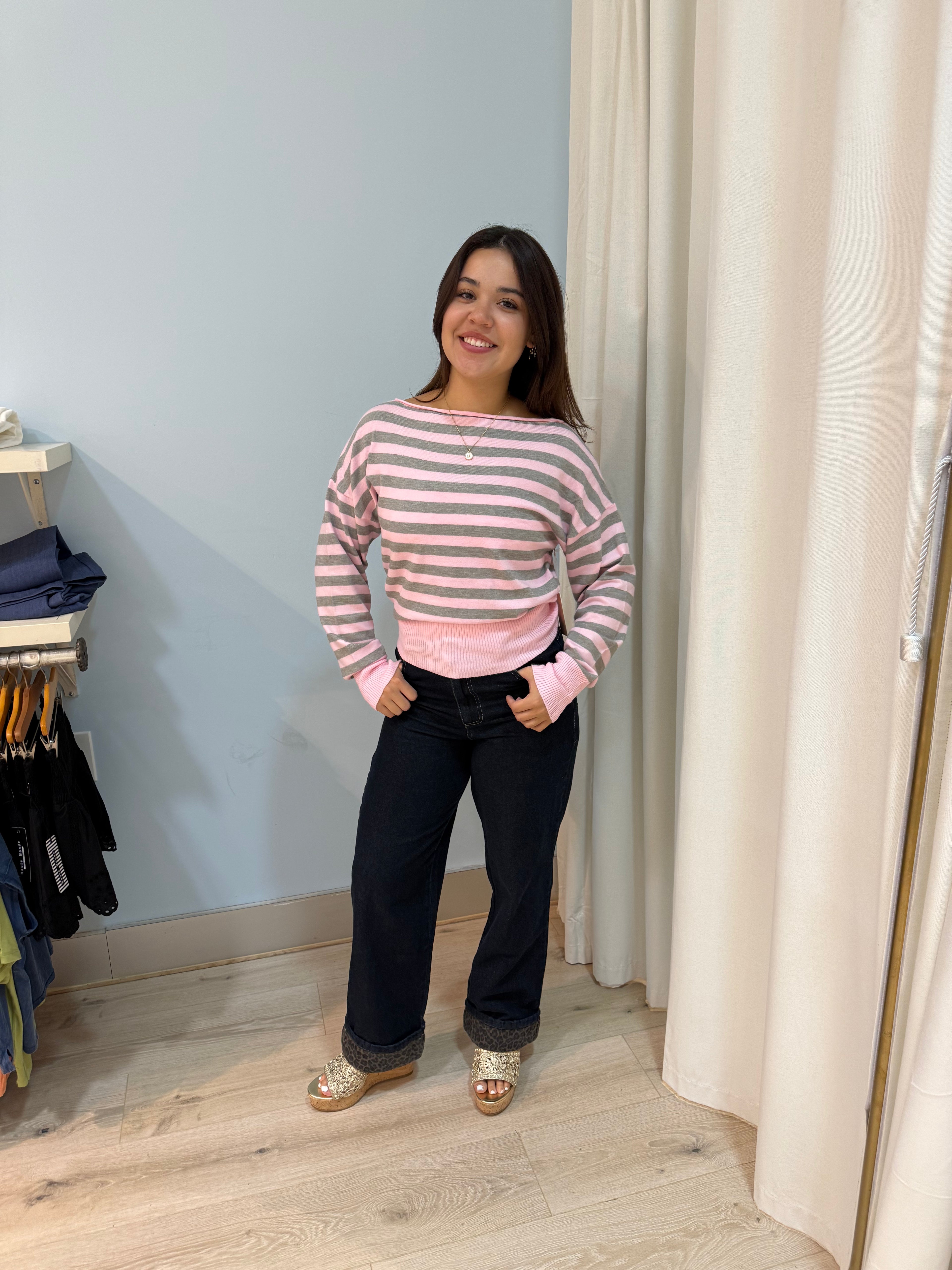 boat neck sweater