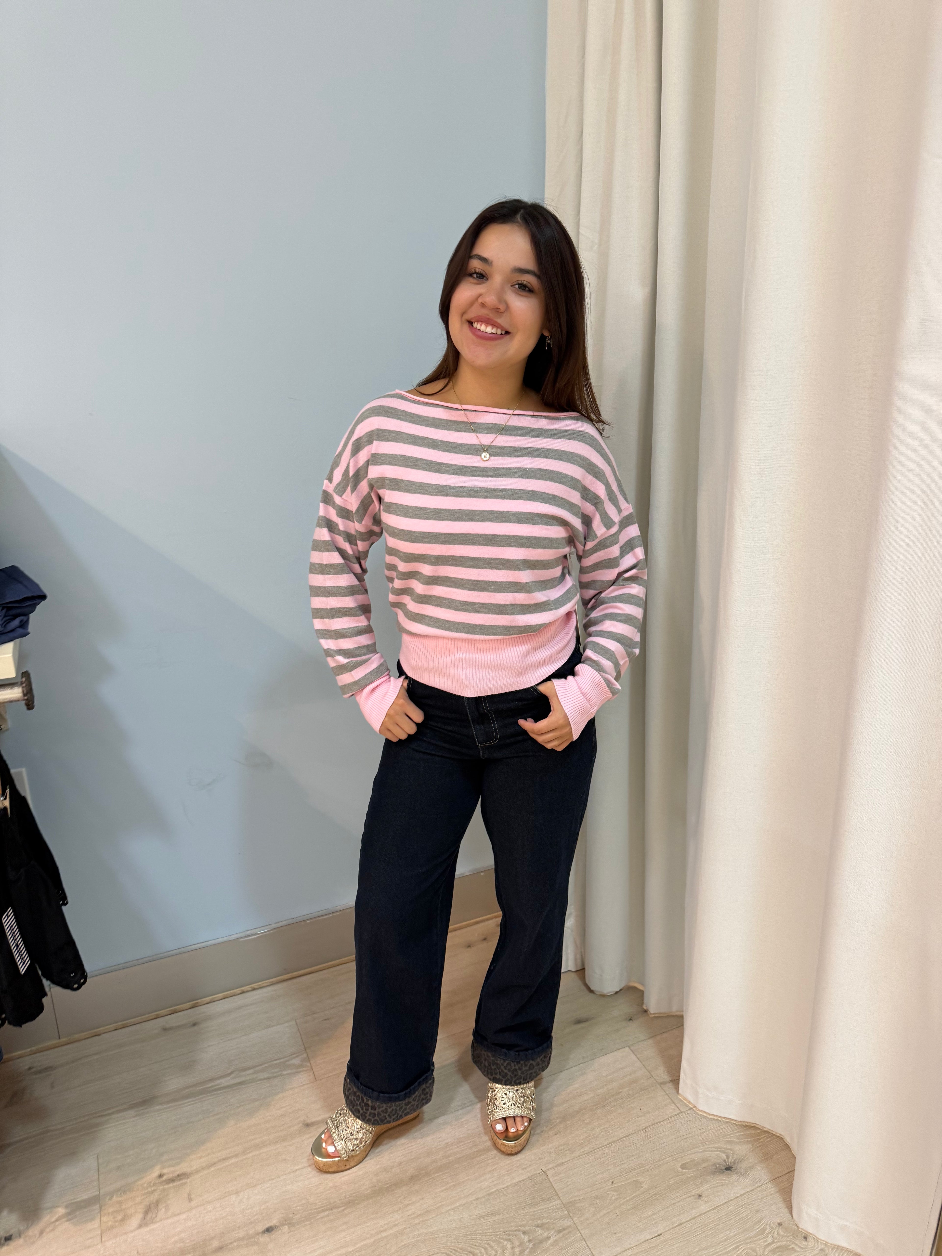 boat neck sweater