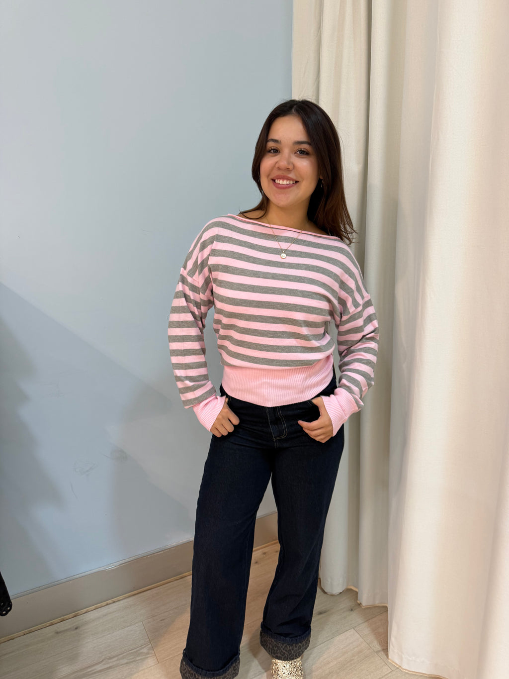 boat neck sweater