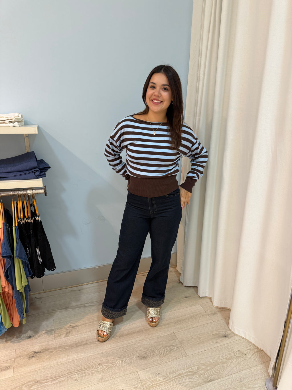 boat neck sweater