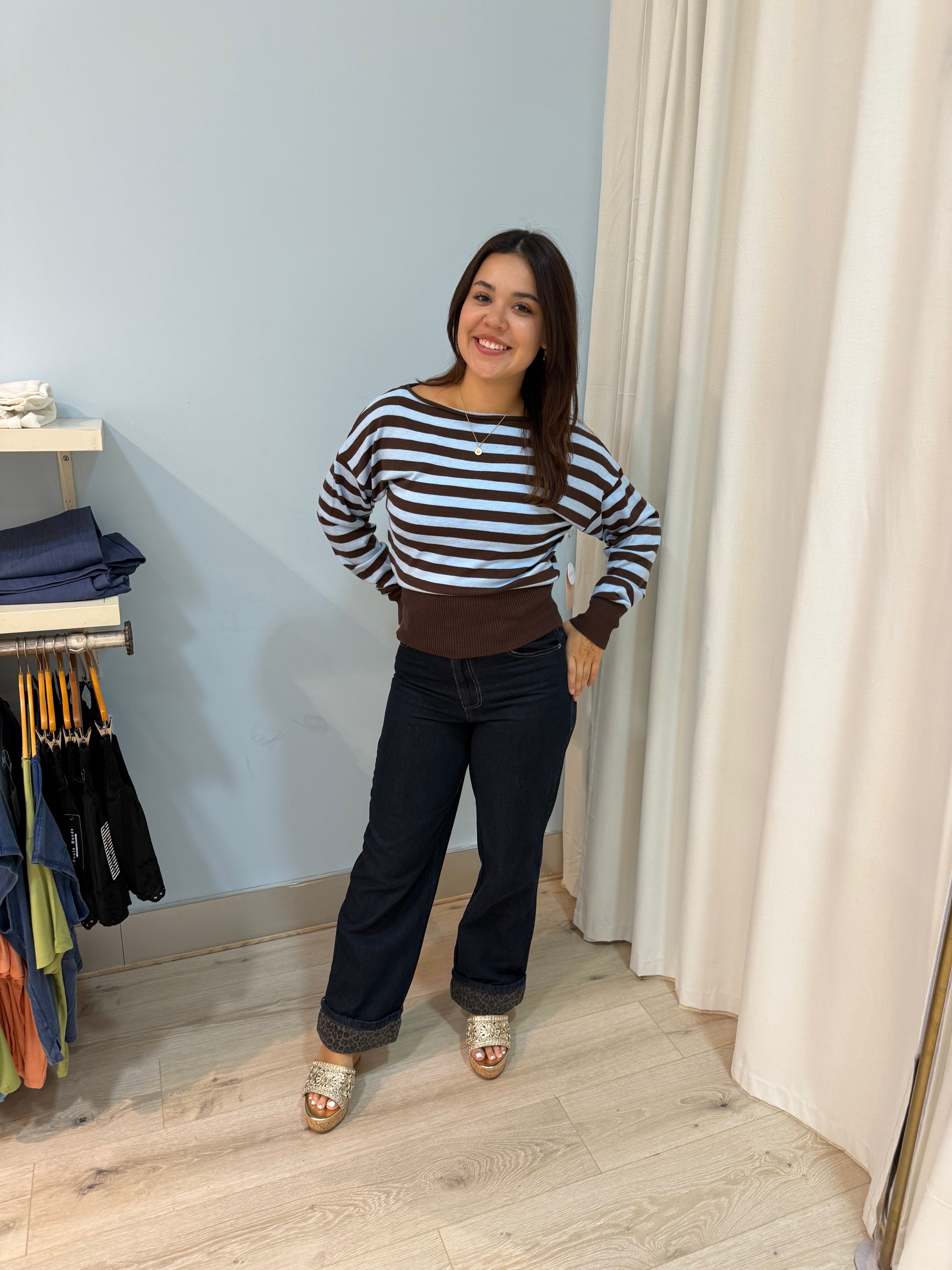 boat neck sweater