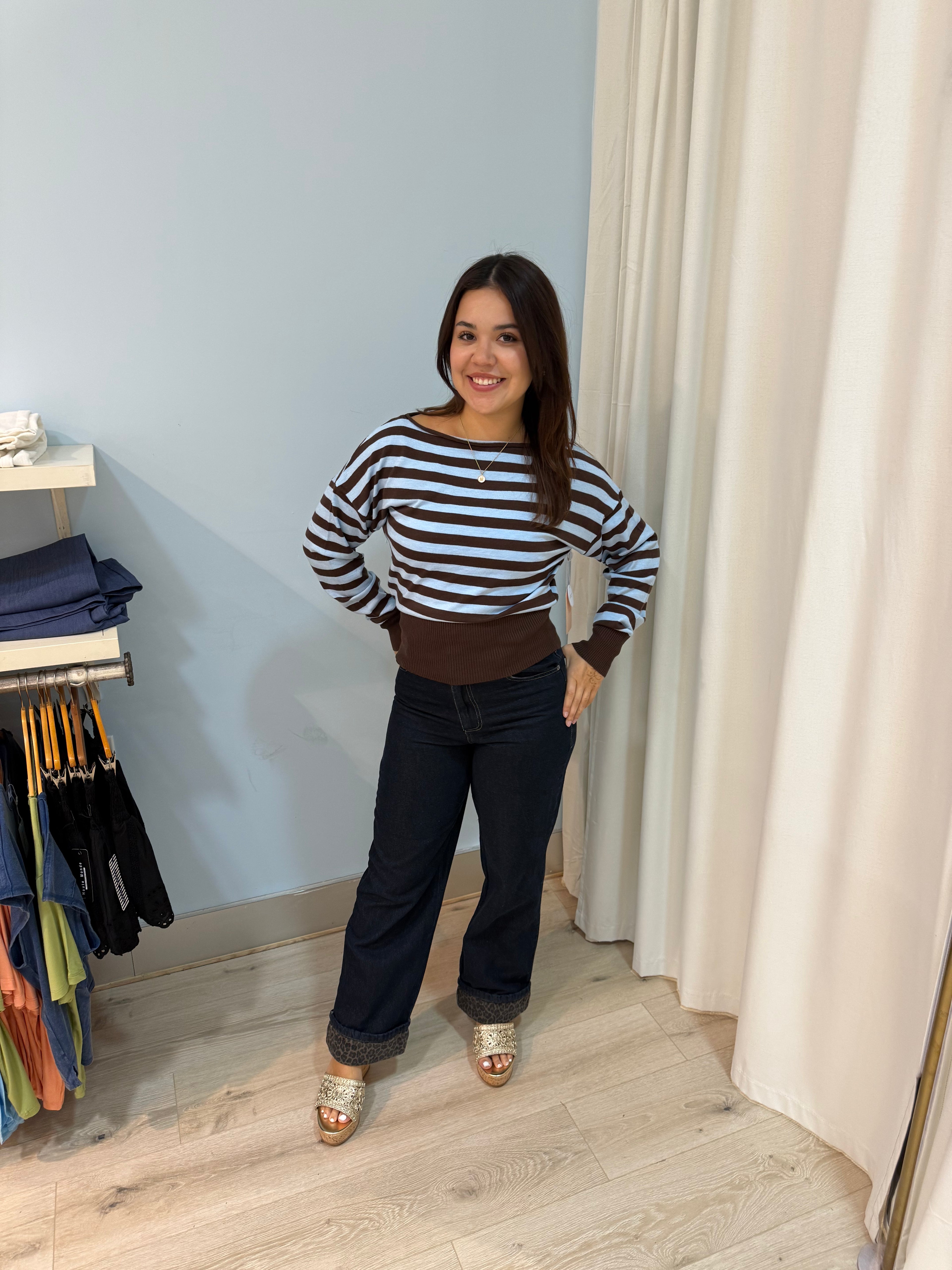 boat neck sweater