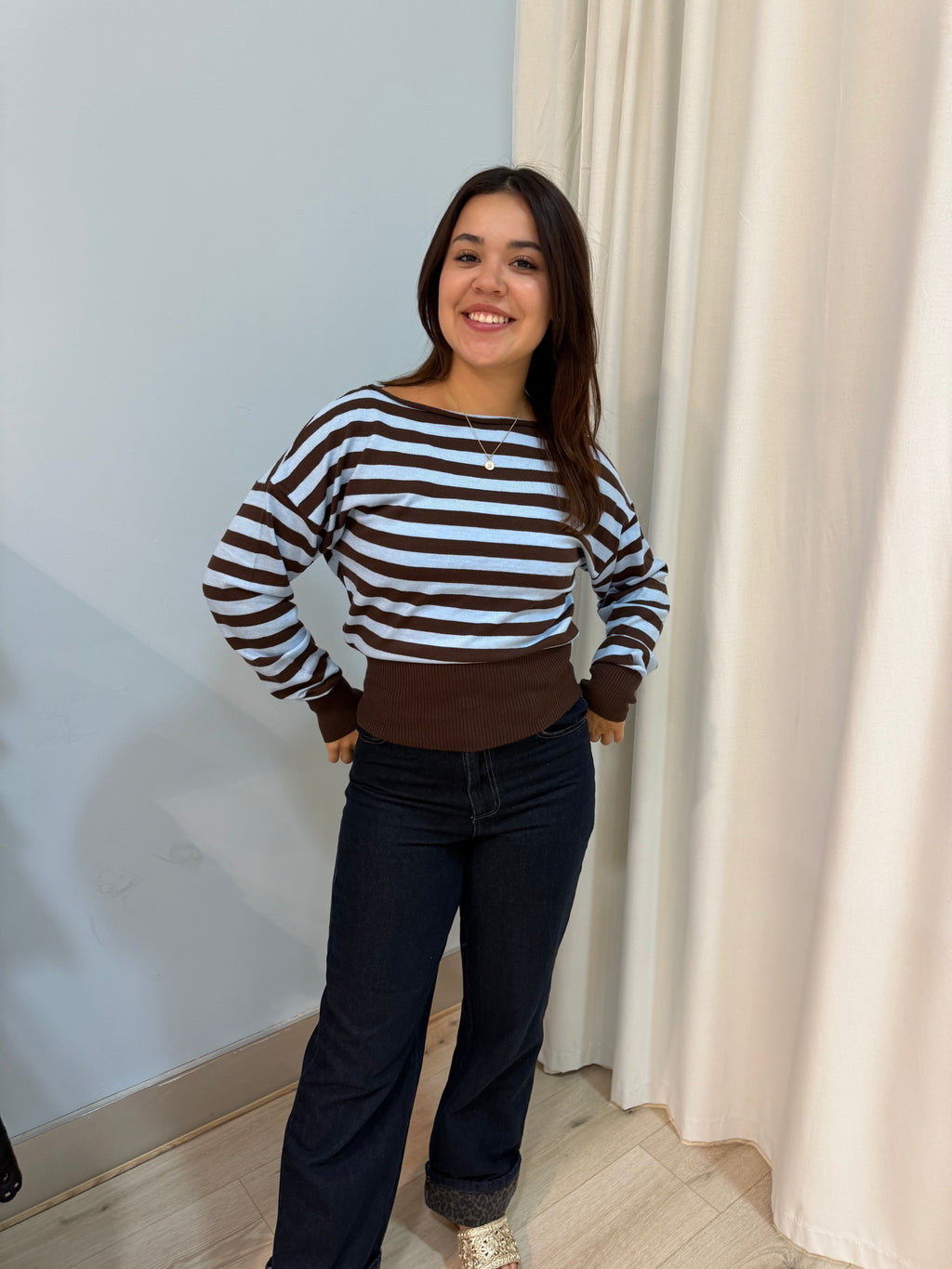 boat neck sweater
