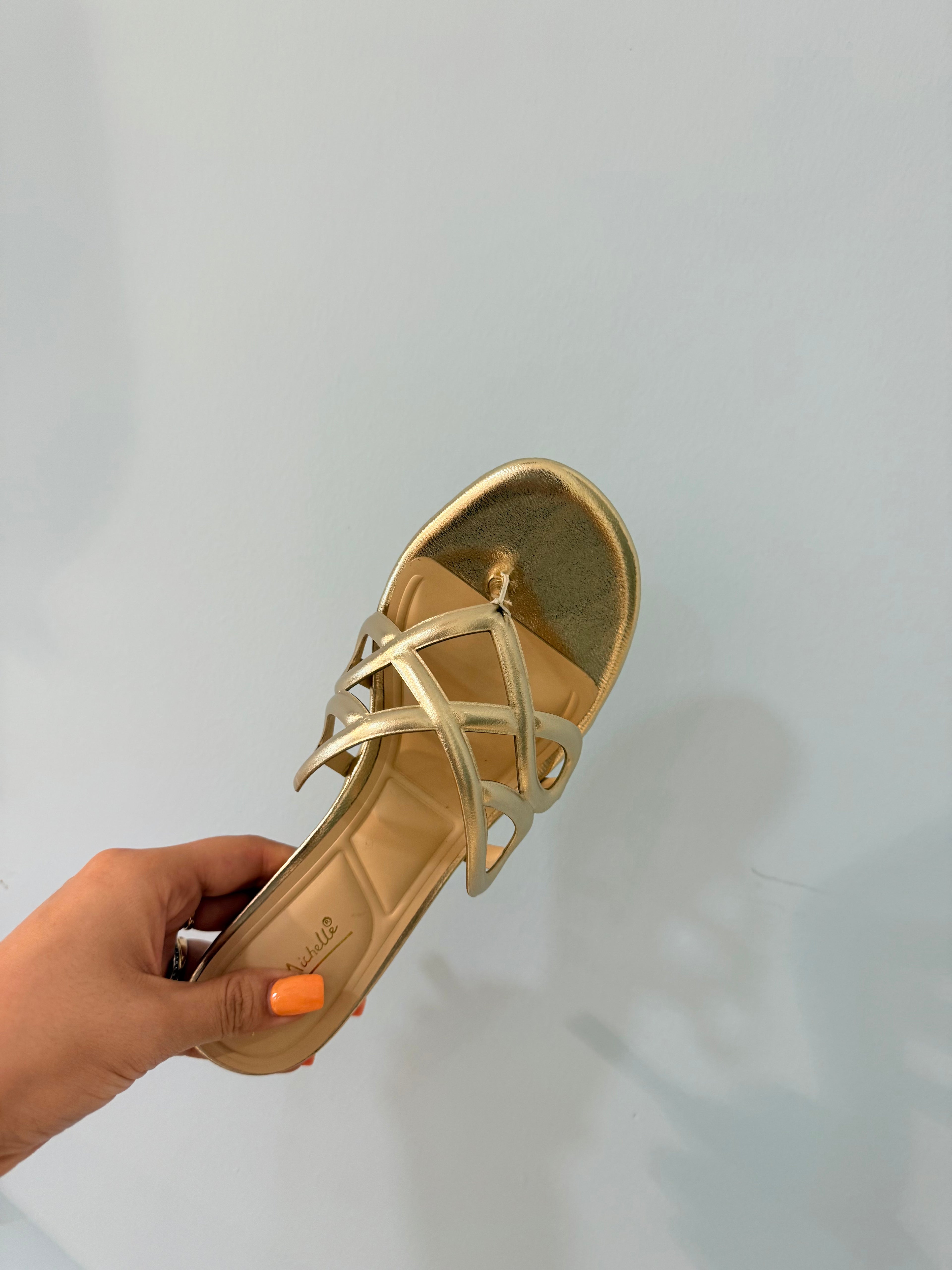 golden kitten heel