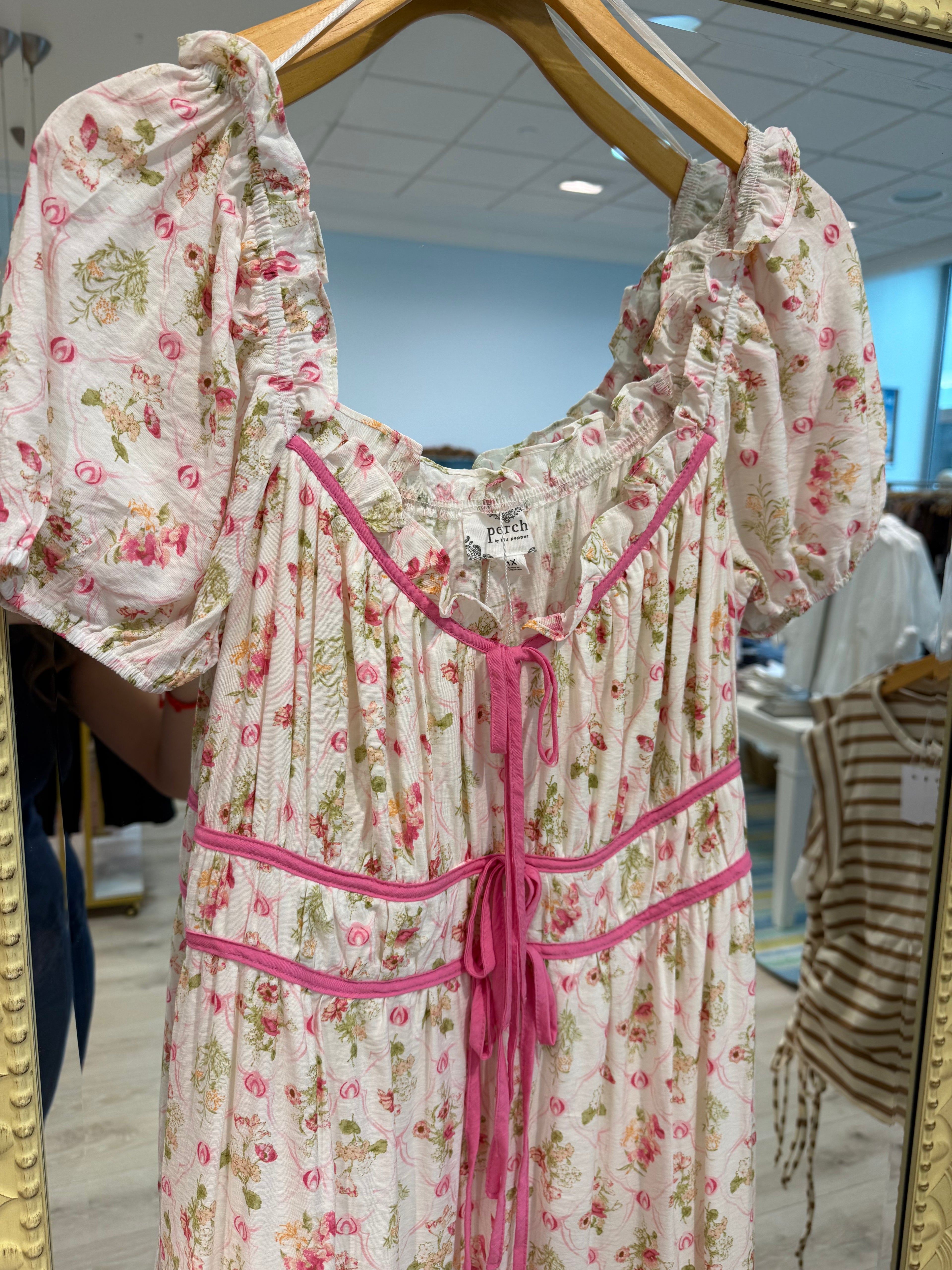 plus size floral maxi dress