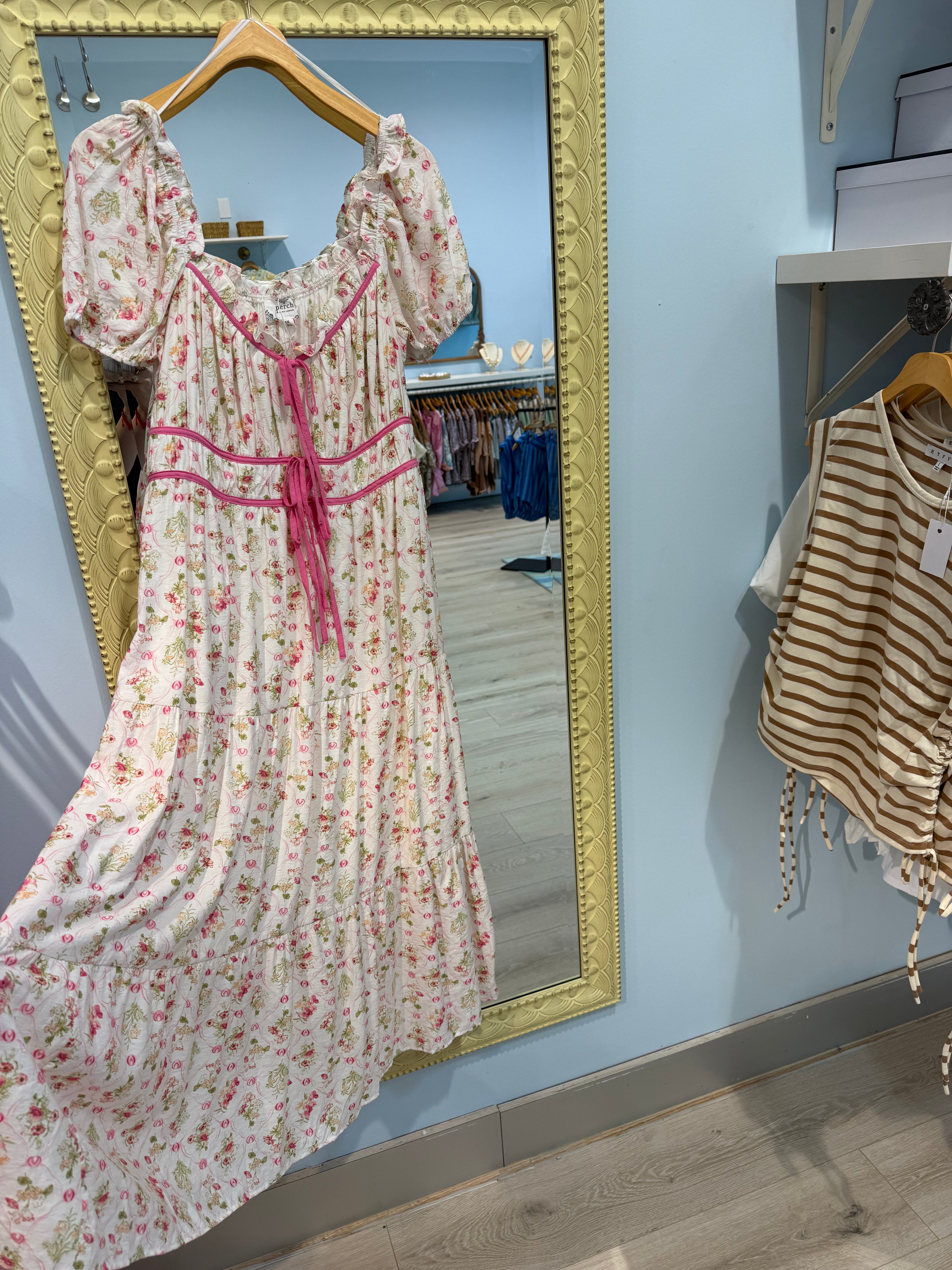 plus size floral maxi dress