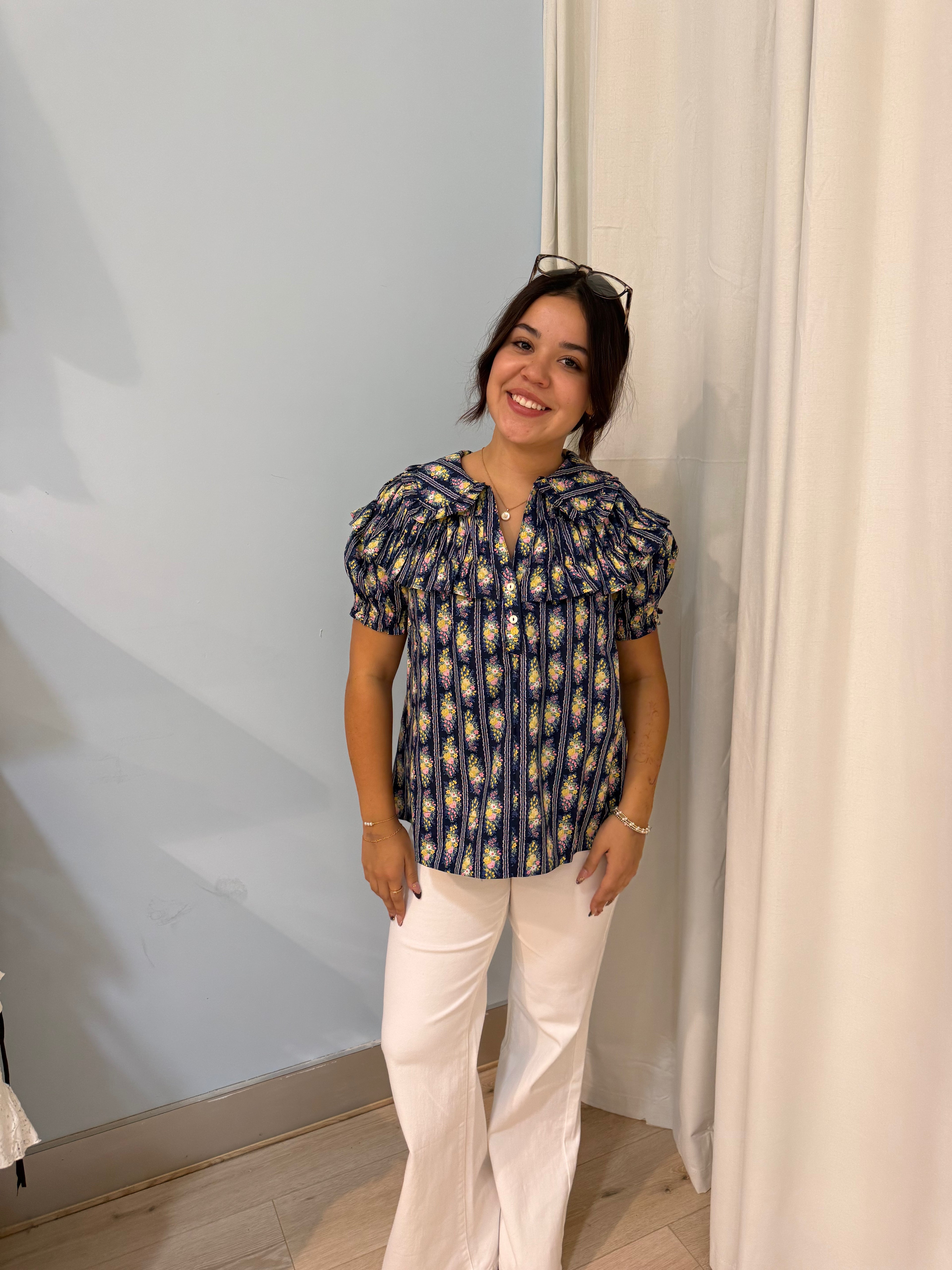 100% cotton love blouse