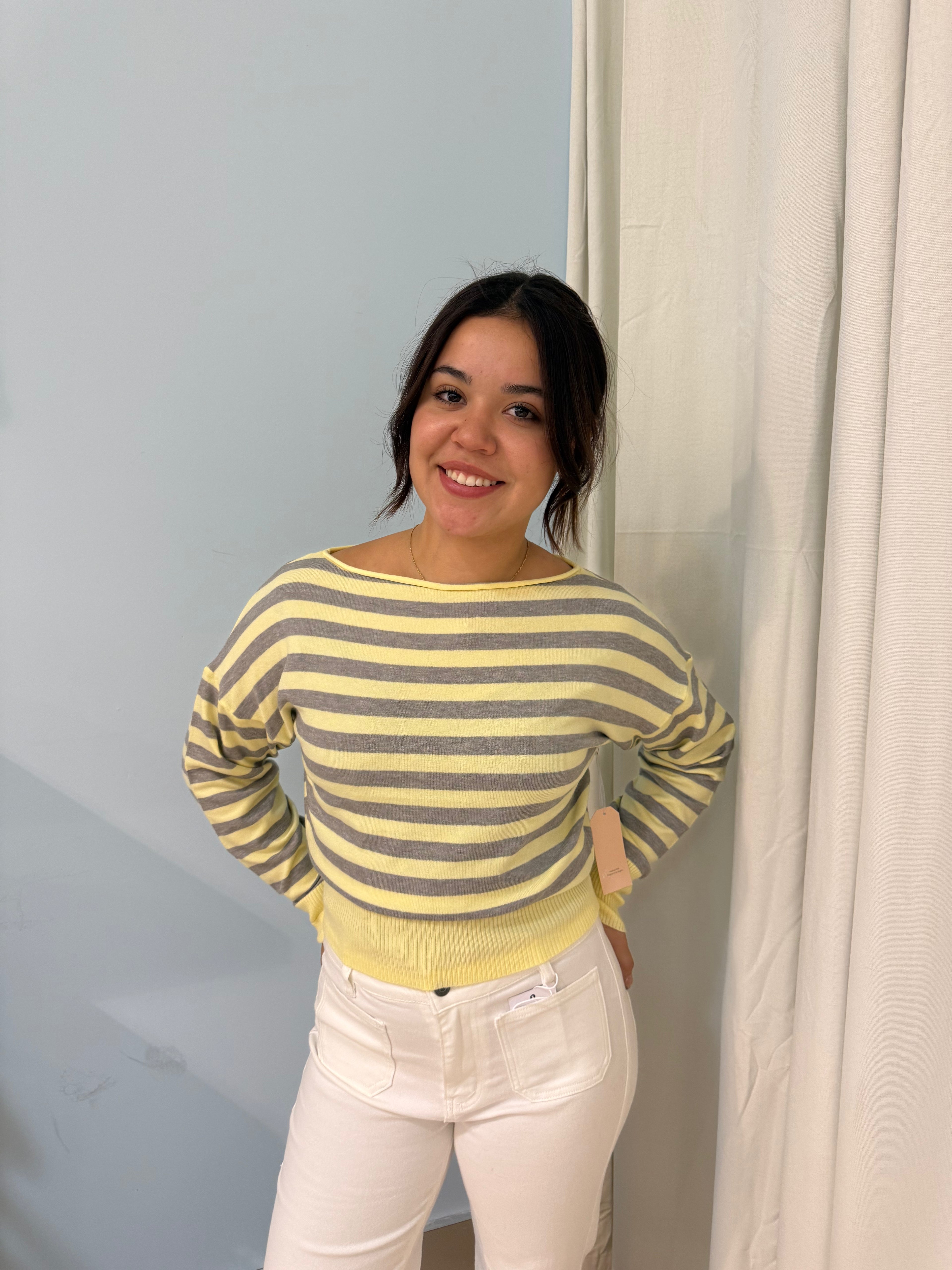 boat neck sweater