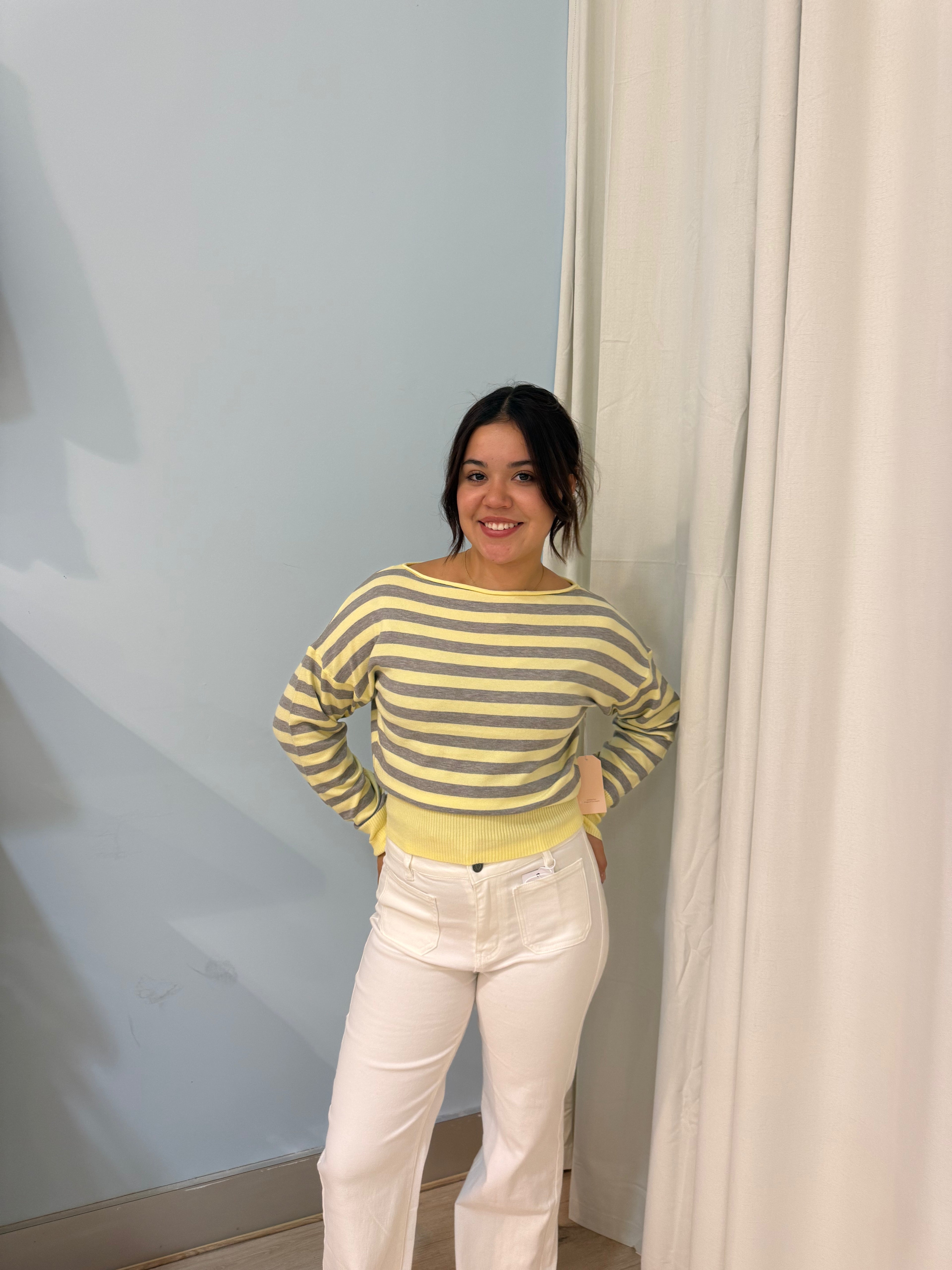boat neck sweater
