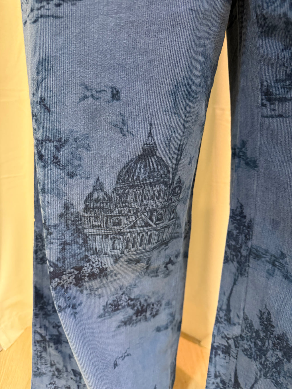 denim blue corduroy pants