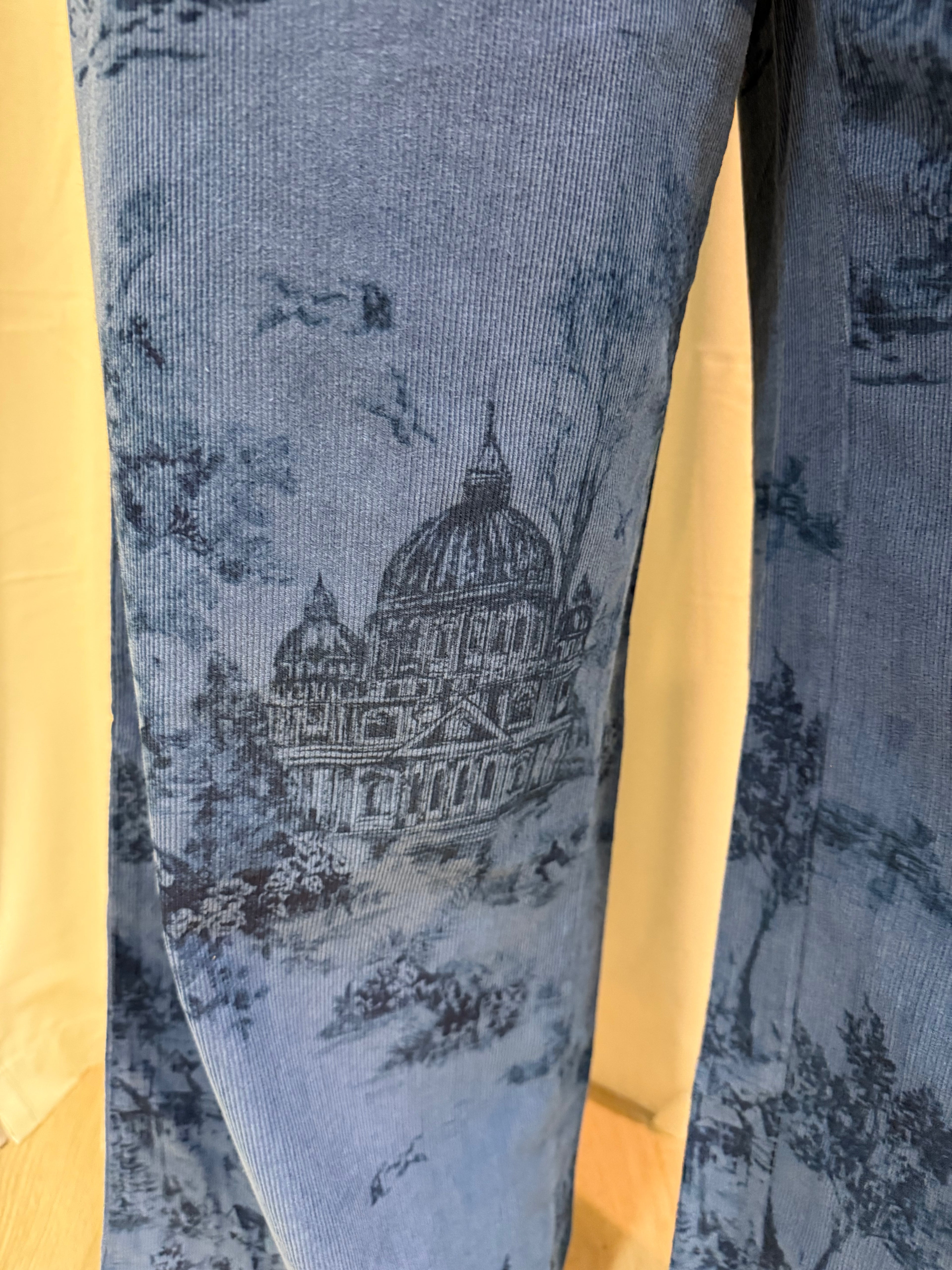 denim blue corduroy pants