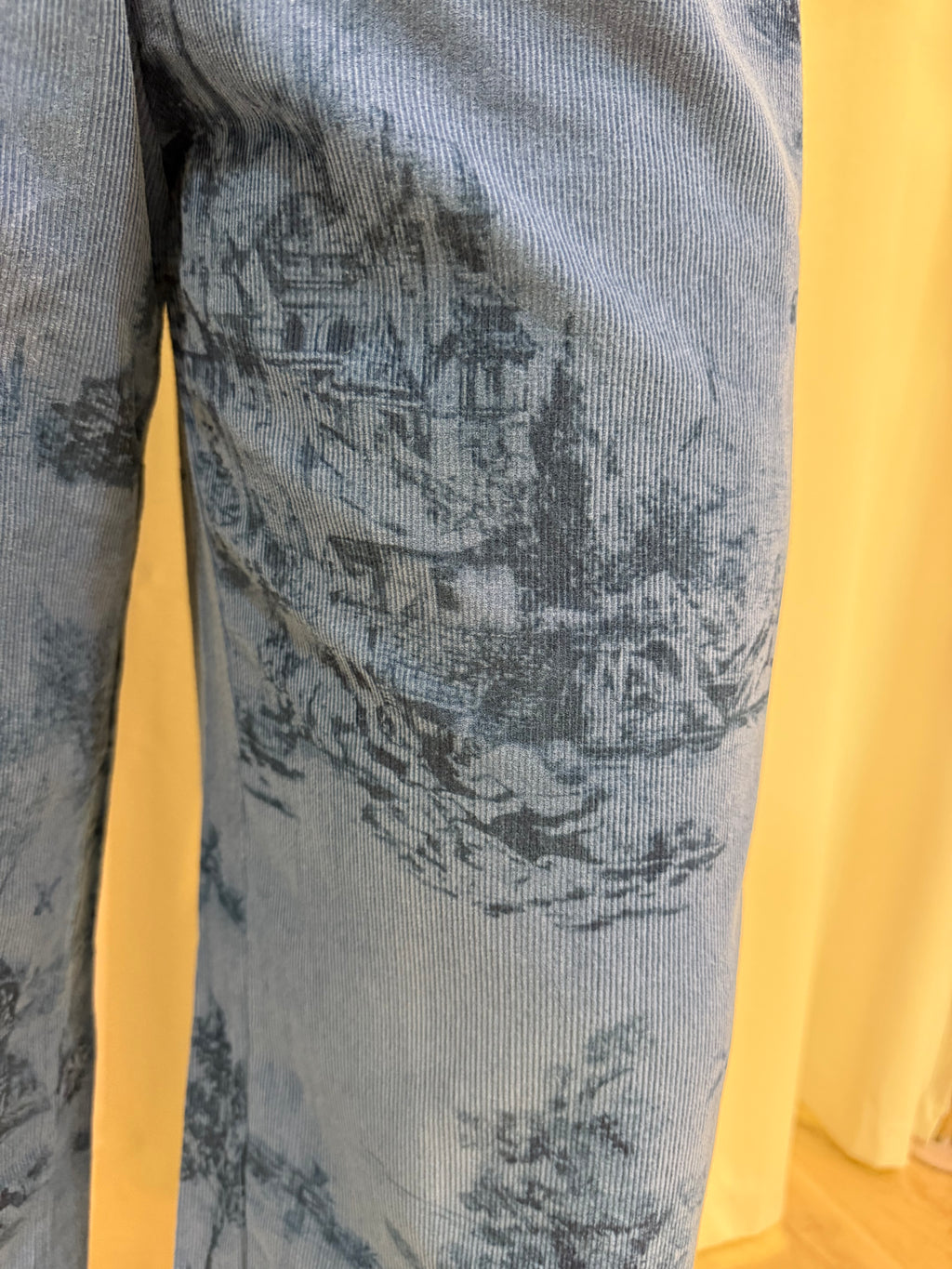 denim blue corduroy pants