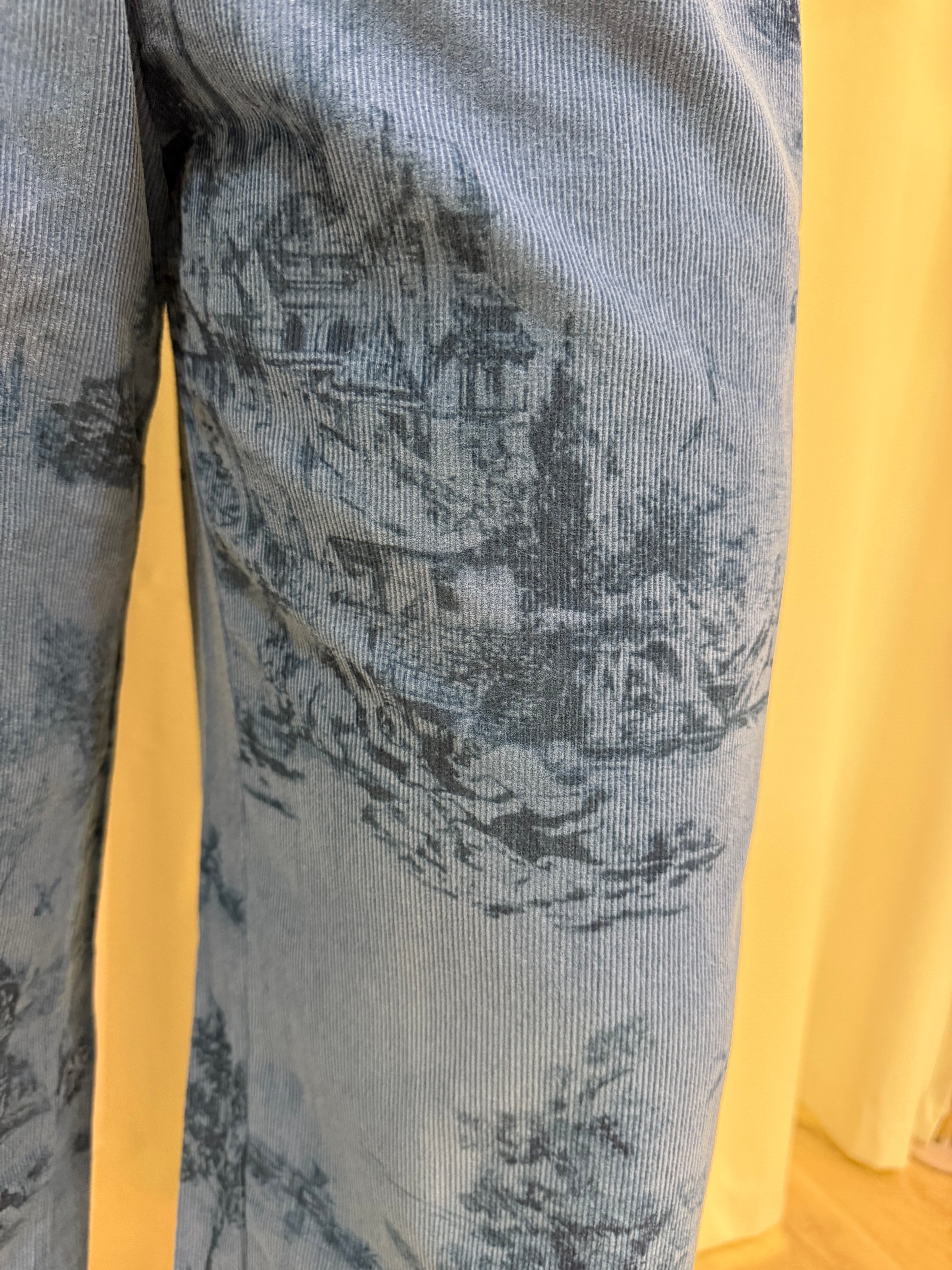 denim blue corduroy pants