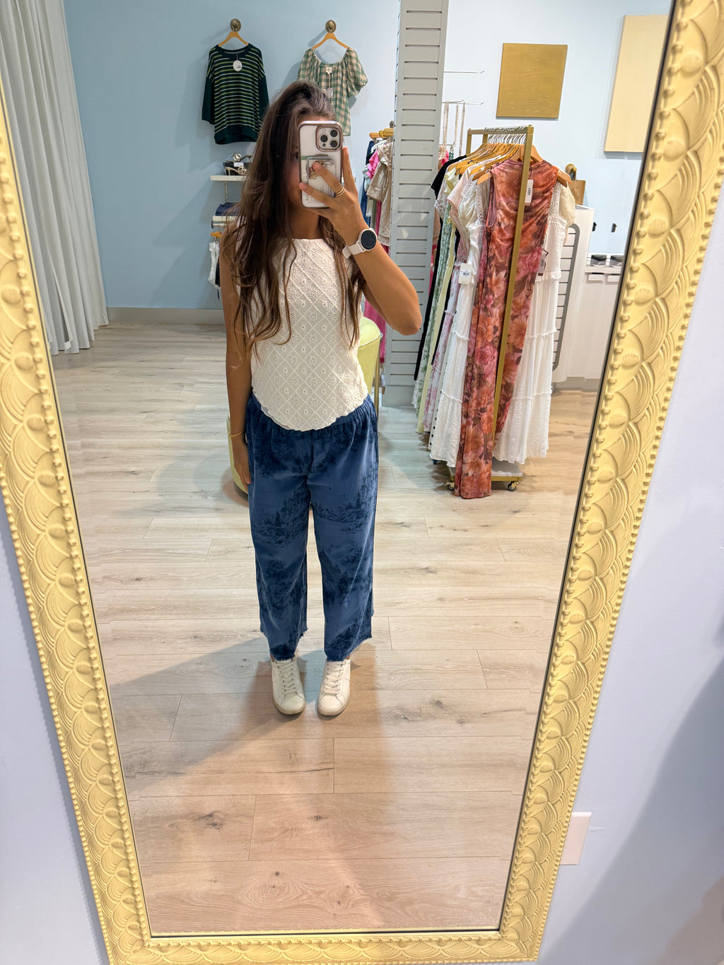 denim blue corduroy pants