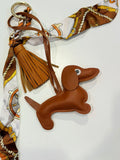 lilly dachshund keychain
