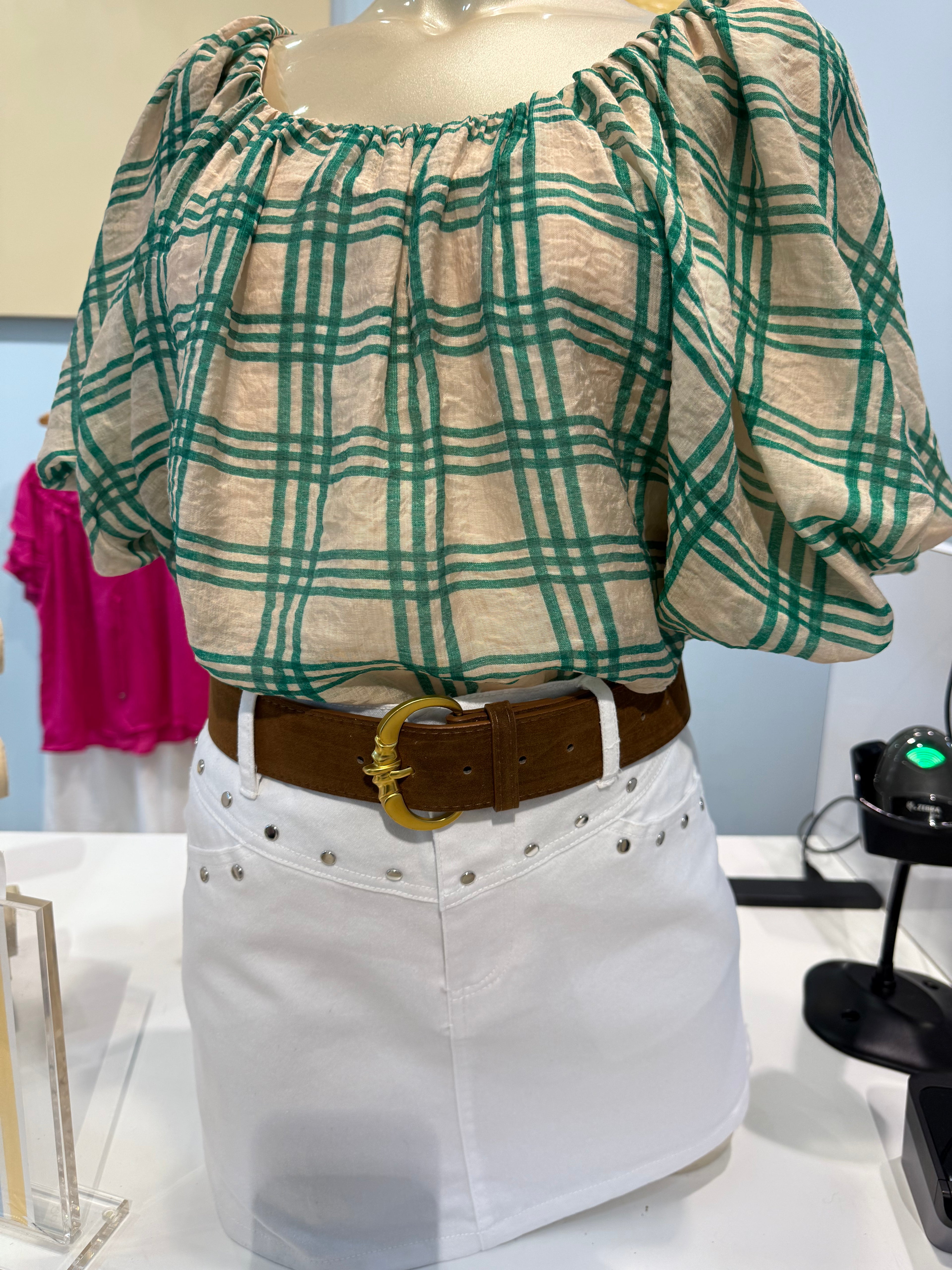 chunky suede belt